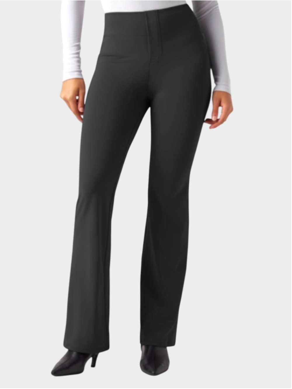 Size L (Regular) Halara High Waisted Bootcut Pants with Pockets Black